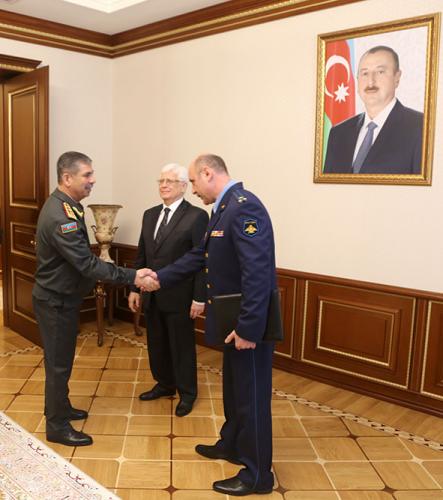 Rusiyanın Azərbaycana yeni təyin edilən hərbi attaşesi Zakir Həsənovla görüşdü