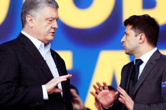 <b>Poroşenko ilə Zelenski arasında debat başa çatdı - <span style="color:red;">VİDEO  - <span style="color:red;">YENİLƏNİB </b>