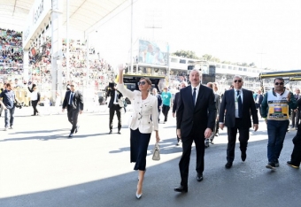 Prezident və xanımının Formula 1 yarışından maraqlı görüntüləri – <span style="color:red;">FOTO  - <span style="color:red;">VİDEO 