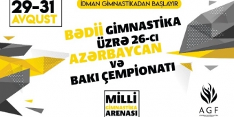 Bədii gimnastika üzrə Azərbaycan çempionatının keçiriləcəyi tarix bəlli oldu