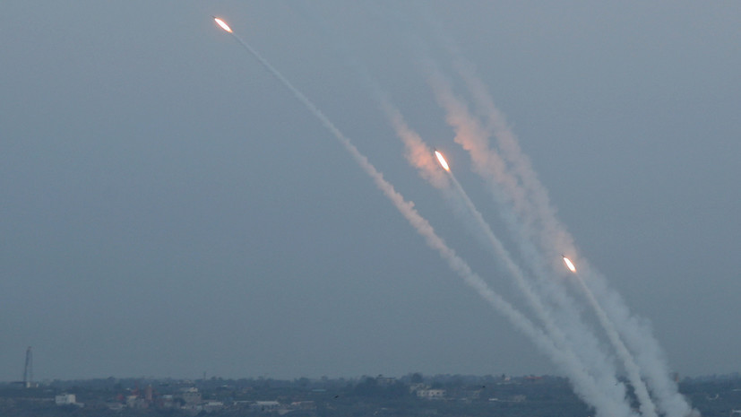 İsrail ordusu Qəzza zolağından üç raketin atıldığını bəyan edib