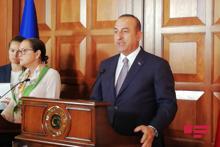 "Rejimin odla oynamamasına çağırış edirik" - <span style="color:red;">Mövlud Çavuşoğlu 