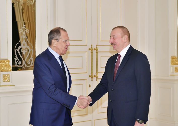 Prezident İlham Əliyev Rusiyanın Xarici İşlər nazirini qəbul edib