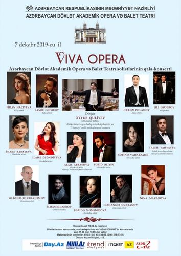 Opera və Balet Teatrında “Viva opera” adlı qala-konsert olacaq