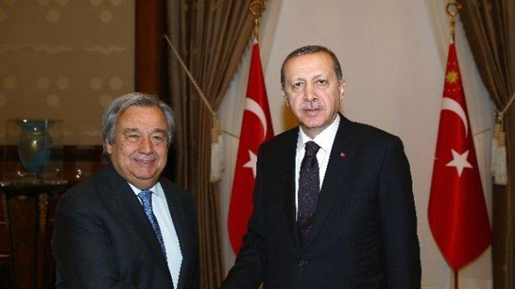 Ərdoğan BMT-nin baş katibi Antonio Quterreşlə görüşüb