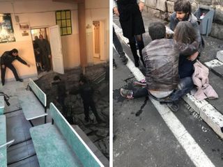 Ermənistanda hərbi komissarlığın döşəməsi çökdü: 11 nəfər xəsarət alıb