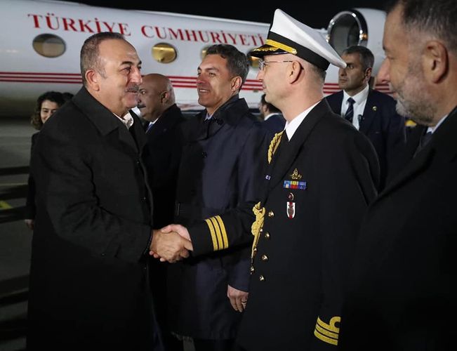 Türkiyə Xarici İşlər naziri Gürcüstanda rəsmi səfərdədir