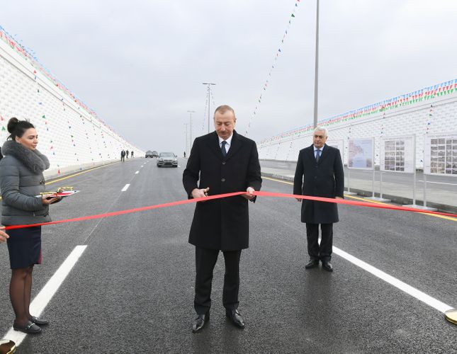 İlham Əliyev Pirşağıda avtomobil tunelinin açılışında iştirak edib - YENİLƏNİB
