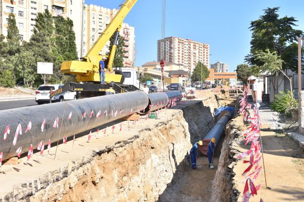 Bakıda bu qəsəbəyə yeni su xətti çəkilir