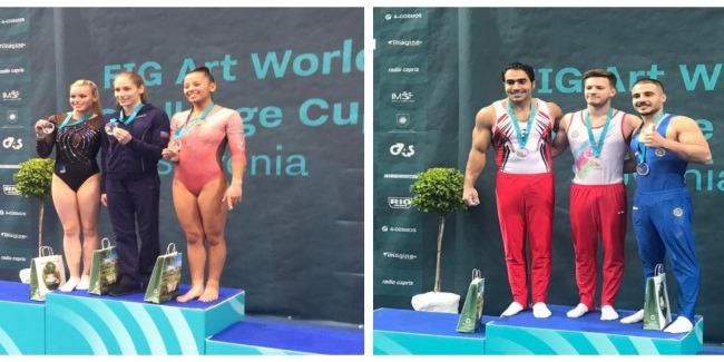 Azərbaycan gimnastları Dünya Kubokunda 2 qızıl medal qazandı