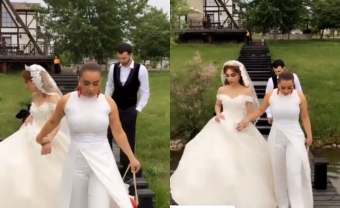 Xatirə qardaşının toyuna gecikdi - <span style="color:red;">VİDEO 