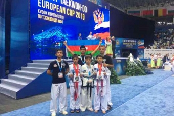 Taekvondoçumuz Avropa Kubokunda gümüş medal qazanıb