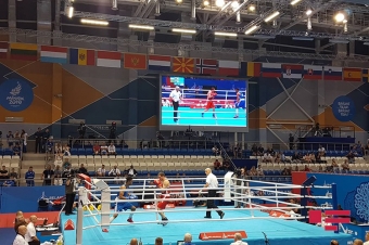 Minsk-2019: Azərbaycan boksçusu ukraynalı rəqibinə qalib gəlib