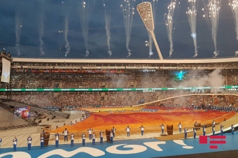 Oqtay Əsədov və Leyla Əliyeva II Avropa Oyunlarının açılışında iştirak ediblər