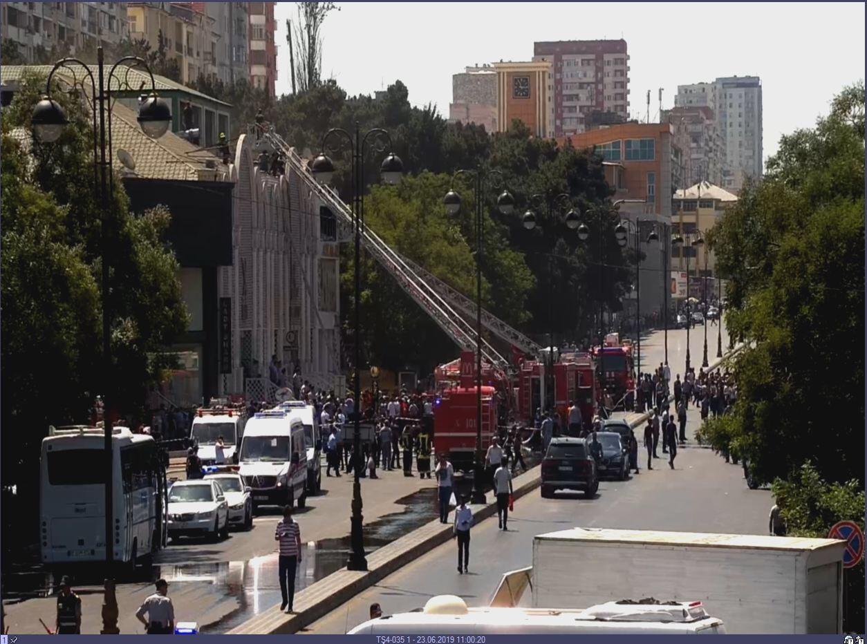 Bakıda yanğına görə bu marşrutlar üzrə avtobusların istiqamətləri dəyişdi - <span style="color:red;">FOTO