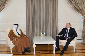 [b]İlham Əliyev Birləşmiş Ərəb Əmirliklərinin enerji və sənaye nazirini qəbul edib[/b]