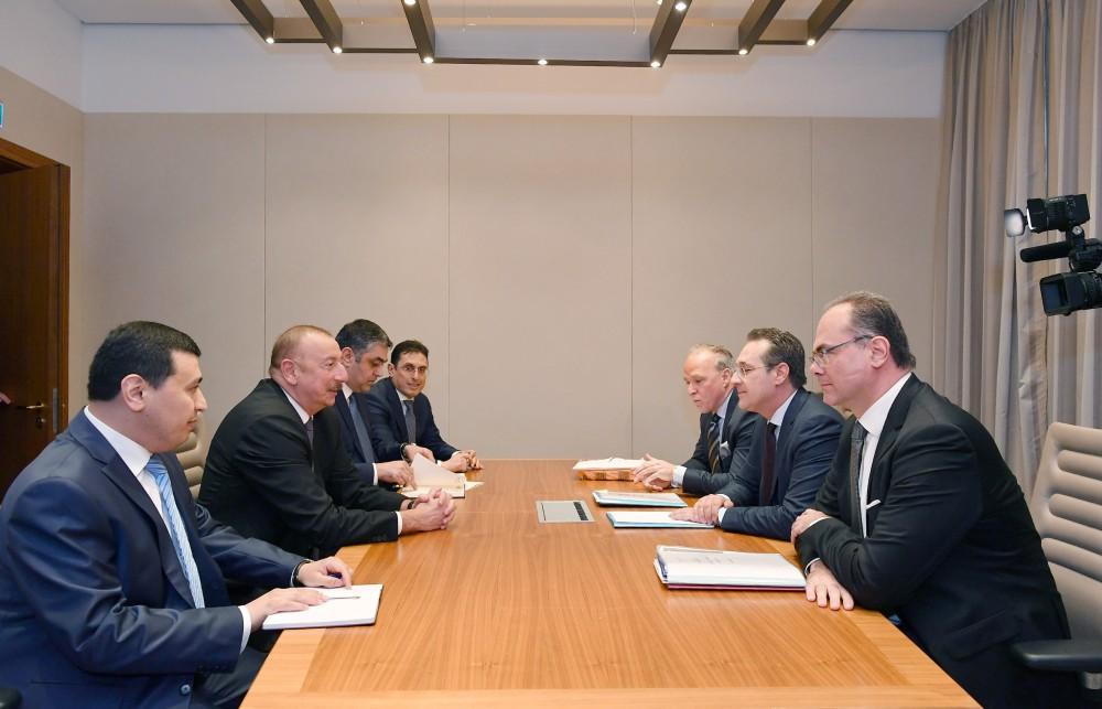 Prezident İlham Əliyev Avstriyanın vitse-kansleri ilə görüşüb