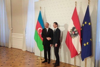 Prezident İlham Əliyev Vyanada Avstriyanın Federal Kansleri Sebastian Kurts ilə görüşüb - YENİLƏNİB