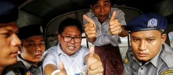 Jurnalistlər 500 gündən sonra Myanmar həbsxanasından azad edilib