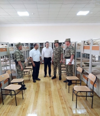 Ombudsman aparatı nümayəndələri döyüş bölgəsində yerləşən hərbi hissədə olublar