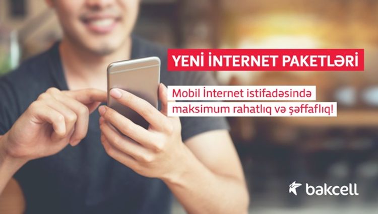 <font color=red>&#174; </font>"Bakcell"dən tamamilə yeni İnternet paketləri 