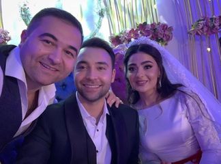 Azərbaycanlı müğənni özünə toy elədi - FOTOLAR