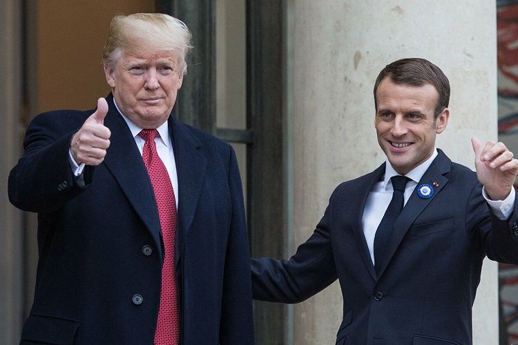 ABŞ və Fransa prezidentləri arasında telefon danışığı olub