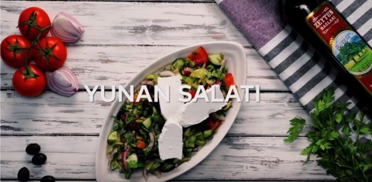 "Zeytun Bağları" ilə hazırlanmış Yunan salatı – VIDEO