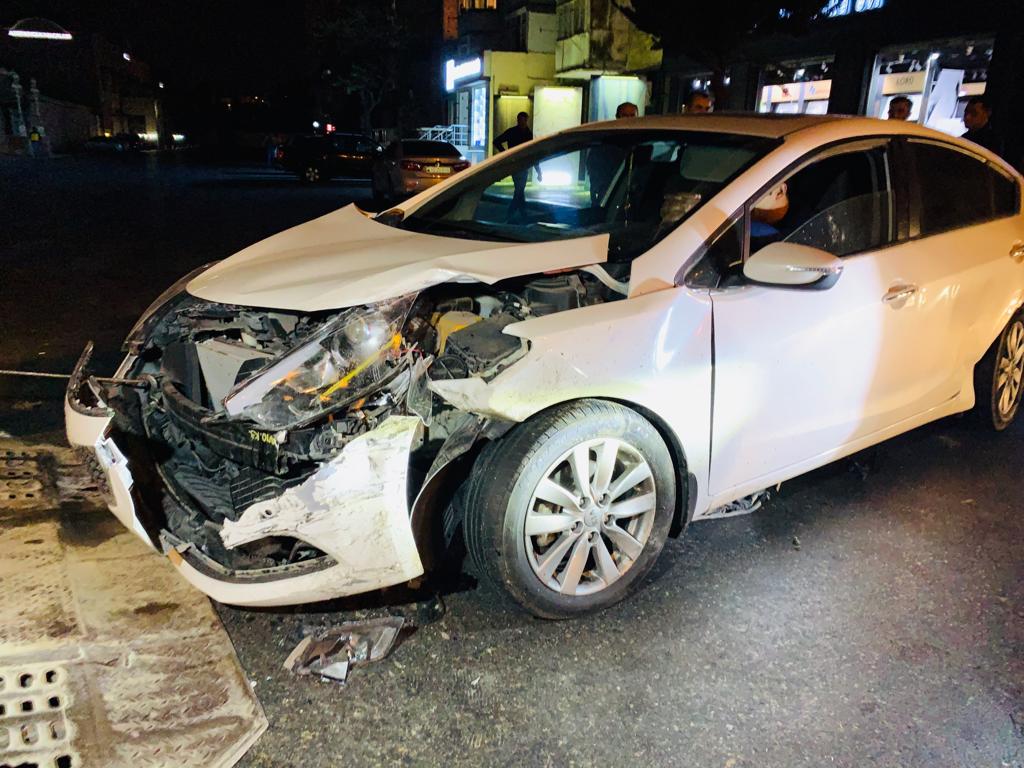 Bakıda yol qəzası zamanı üç avtomobil toqquşub - FOTO