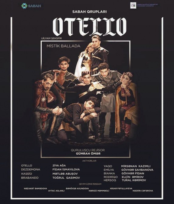 “Otello əfsanəsi” tamaşası Muğam Mərkəzində nümayiş olunacaq