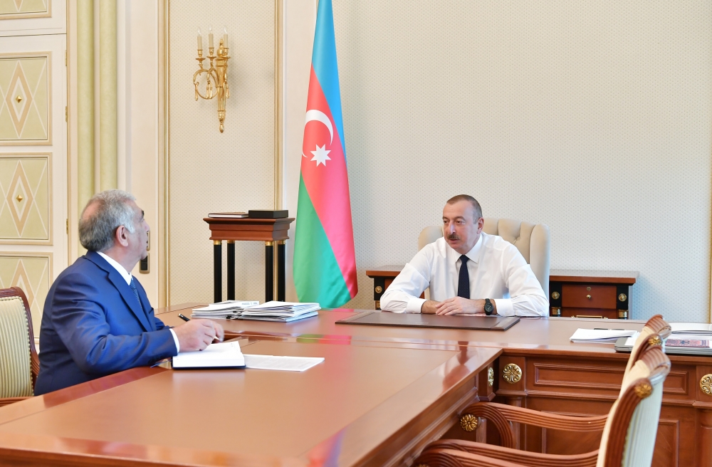 İlham Əliyev Dövlət Agentliyinin sədrini qəbul edib - <span style="color:red;">YENİLƏNİB 