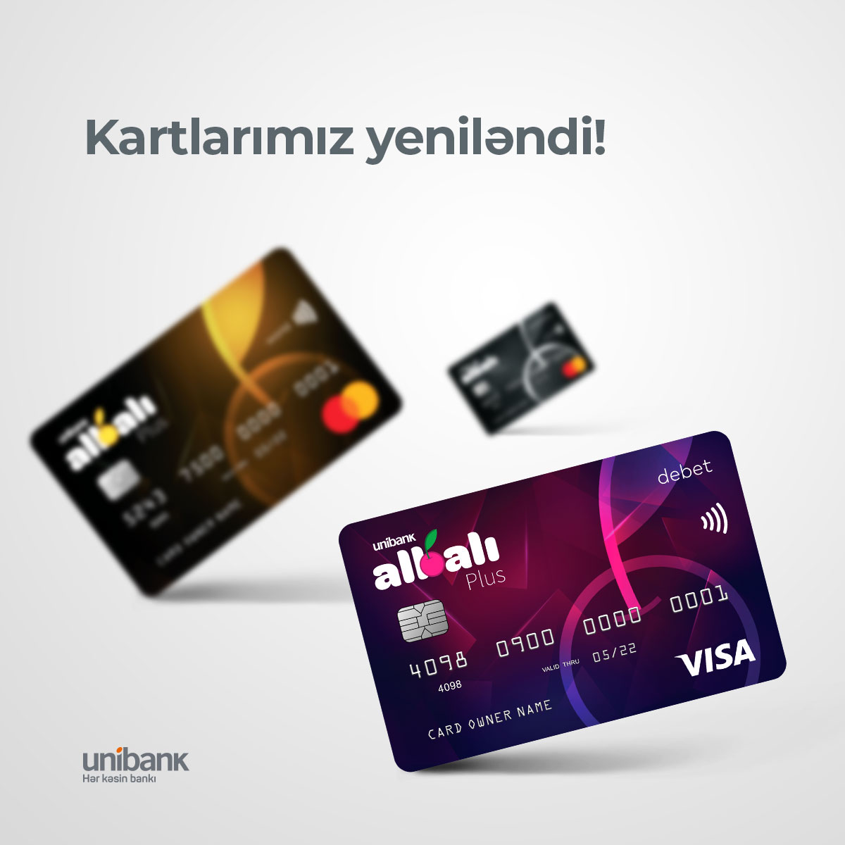 <font color=red>&#174; </font> “Unibank”ın Albalı Plus kartları yeniləndi