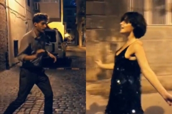 Rusiyalı aktrisa və model İçərişəhərdə belə rəqs etdilər - <span style="color:red;">VİDEO 