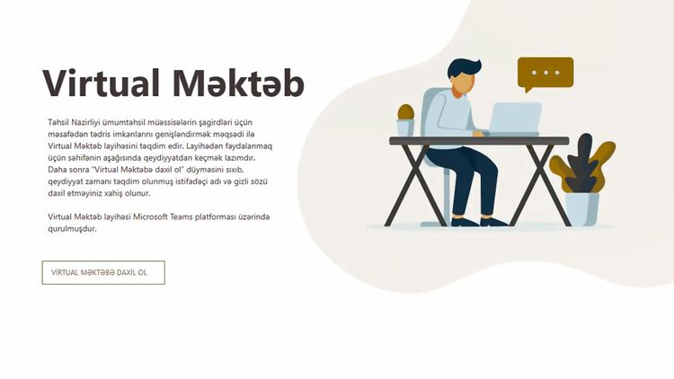 “Virtual məktəb” layihəsi başladı 