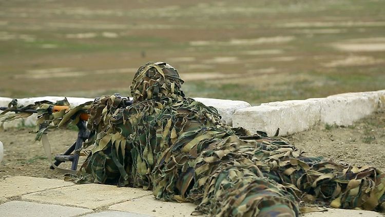 Azərbaycan ordusunda snayperlərin hazırlığı yoxlanılır - FOTO - VİDEO