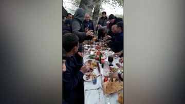 Kürün qırağında yeyib-içib əylənənlər həbs edildi