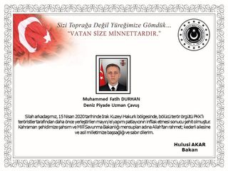 İraqda Türkiyə ordusunun hərbçisi şəhid olub - FOTO