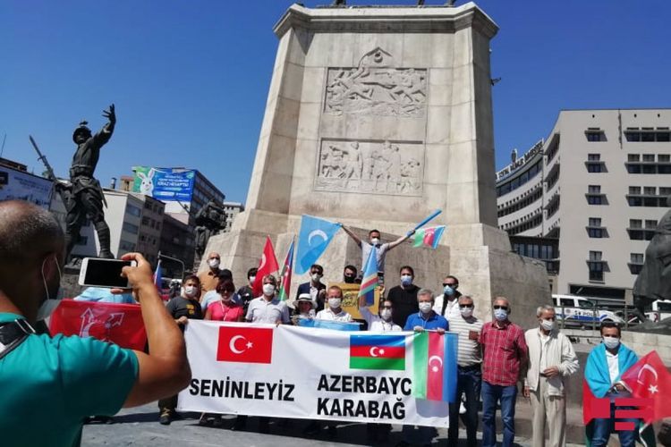 Ankarada Azərbaycana dəstək aksiyası keçirildi