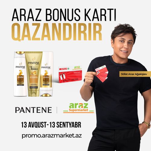 “Araz” supermarketlər şəbəkəsi “Araz Bonus Kartı Qazandırır” kampaniyasına start verdi