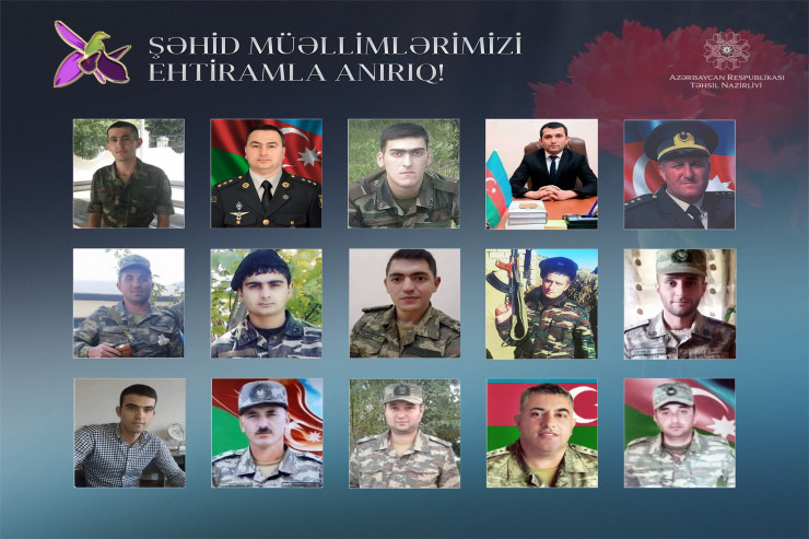 Vətən Müharibəsində 15 müəllim şəhid olub