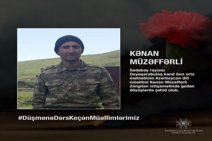 Zəngilandakı döyüşlərdə şəhid olan müəllim - FOTO 
