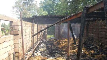 Kənddə tövlə yandı: xəsarət alan var