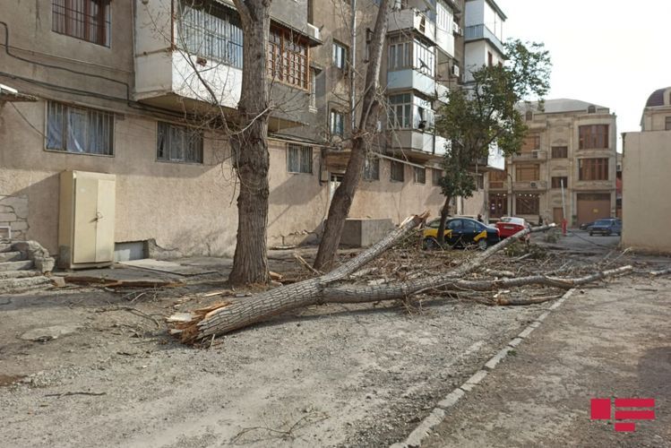 Külək binanın damını  apardı 