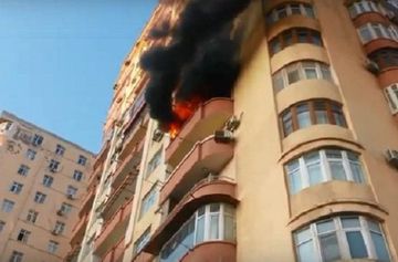 Xırdalanda da bina yandı, sakinlər təxliyə edildi