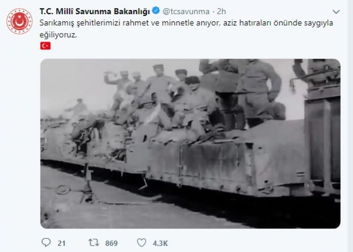 Sarıqamış şəhidlərinin xatirəsinə həsr edilmiş  - VİDEO