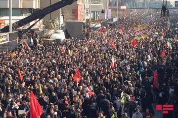 Tehranda Qasım Süleymani ilə vida mərasimi keçirilir - YENİLƏNİB