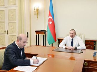 İlham Əliyev yeni komitə sədrini qəbul edib