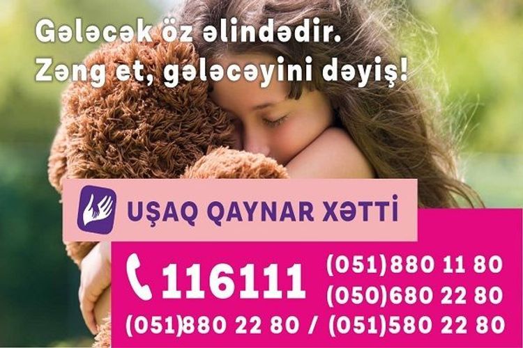 “Uşaq Qaynar Xətt” xidmətinə ötən il 5 mindən çox müraciət daxil olub