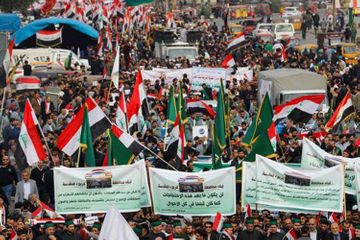 İraqda növbəti etiraz aksiyası keçirilib
