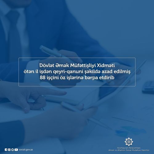 İşdən qanunsuz çıxarılan 88 nəfərlə bağlı ədalətli QƏRAR